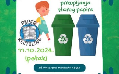 NAJAVA: Akcija prikupljanja starog papira