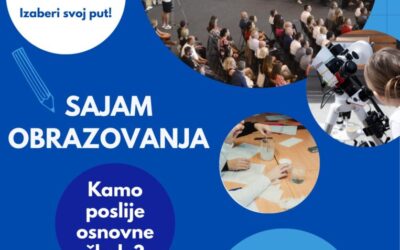 NAJAVA: Poziv na Sajam obrazovanja – informiraj se, odluči i odaberi!