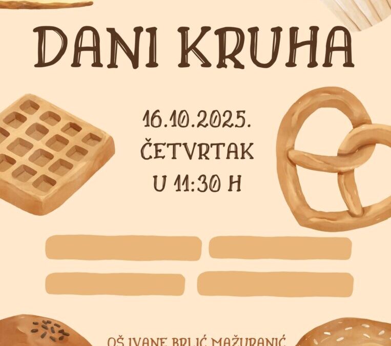 NAJAVA: Dani kruha
