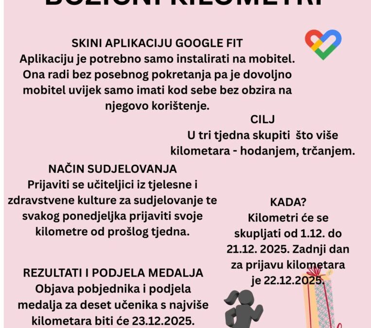 NAJAVA: Božićni kilometri