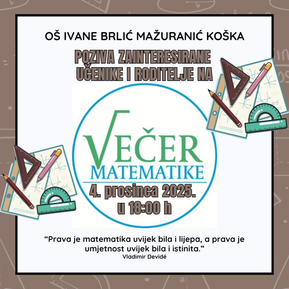 večer matematike 2025