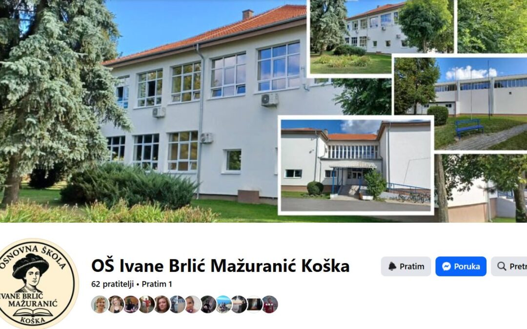 VIJEST: Naša škola ima Facebook stranicu