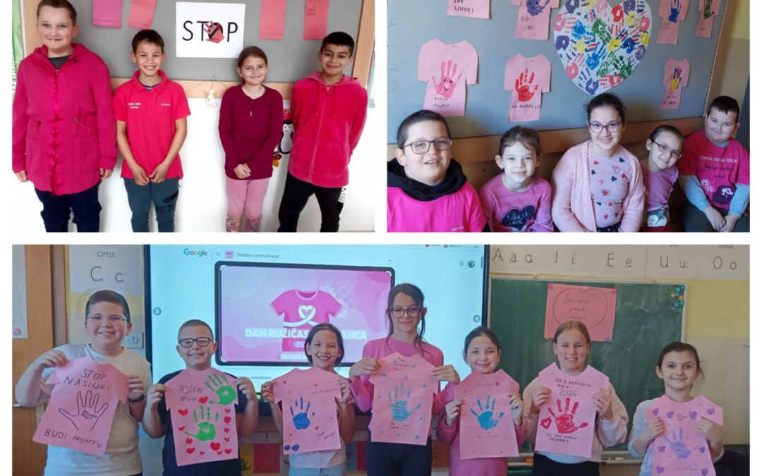 VIJEST: Dan ružičastih majica u PŠ Topoline