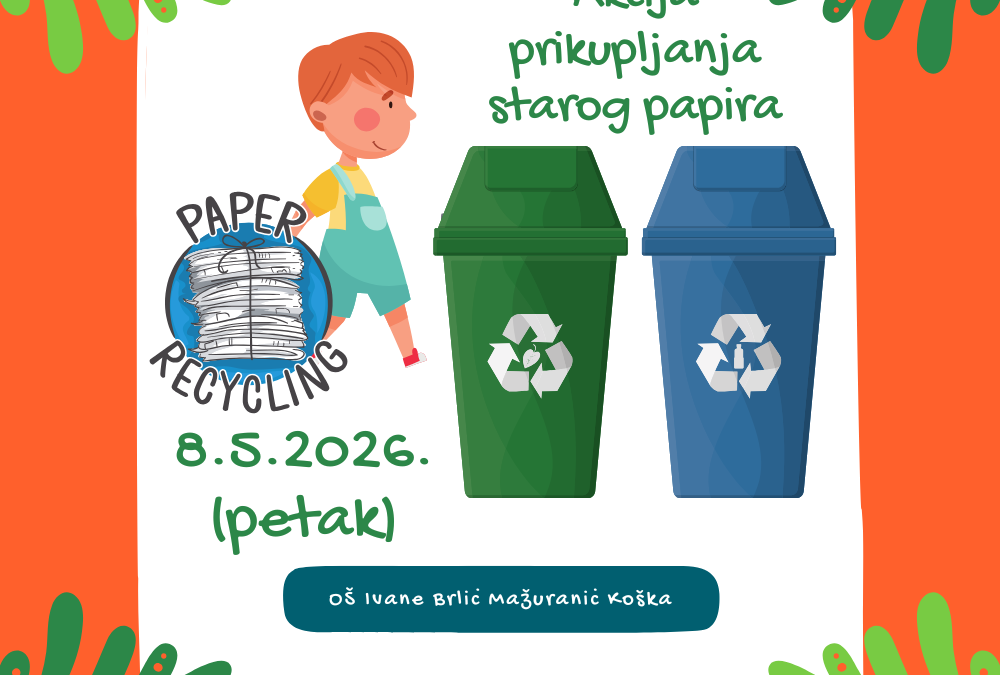 NAJAVA: Akcija prikupljanja starog papira