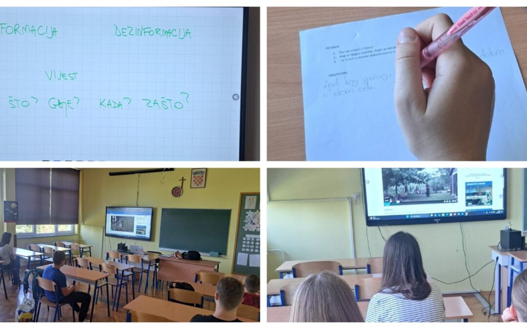 VIJEST: Održana i druga radionica pod nazivom Dezinformacije