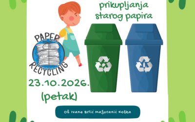 NAJAVA: Akcija prikupljanja starog papira