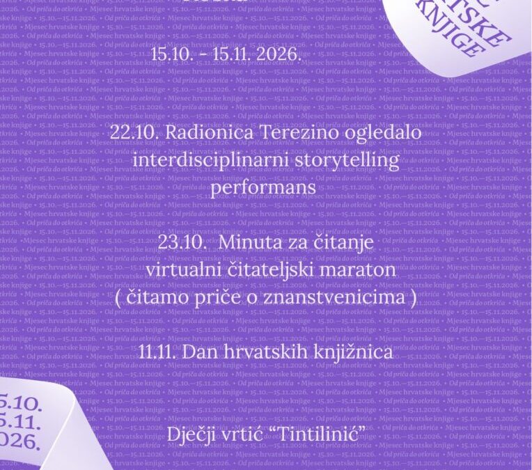 NAJAVA: Mjesec hrvatske knjige