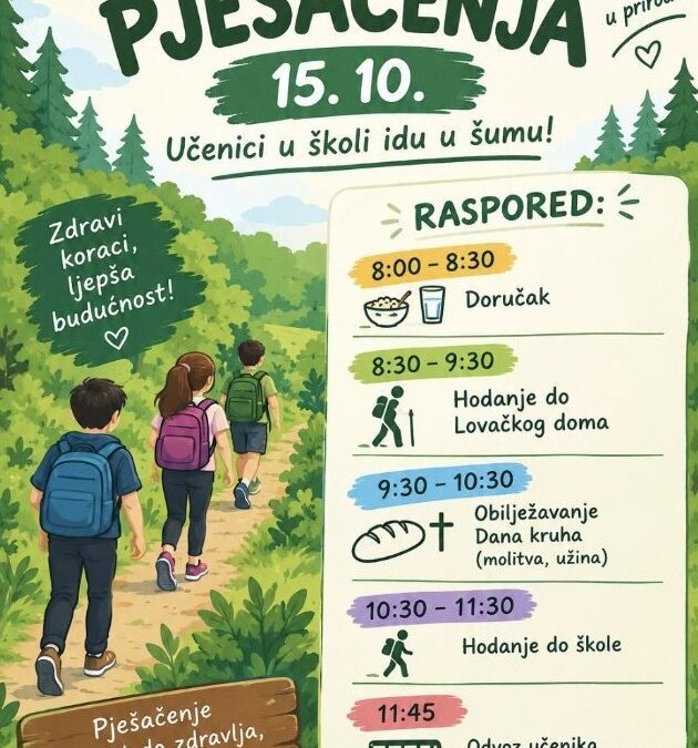 NAJAVA: Dan pješačenja